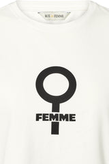 Rue De Femme Alvina Femme T-shirt - Off White