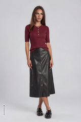 Rue de Femme Aledra Vegan Skirt Long - Black