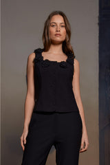 Rue de Femme Comfy Avrill Vest - Black