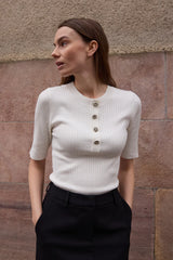 Rue de Femme Fennec Knit - White