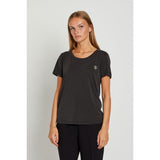 Rue De Femme Zoe O-neck Tee - Black
