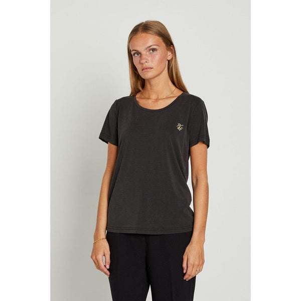 Rue De Femme Zoe O-neck Tee - Black