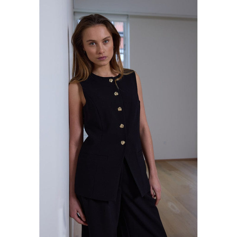 Rue De Femme Clarie Vest - Black