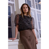 Rue De Femme Tallulah Blouse - Brown Sugar