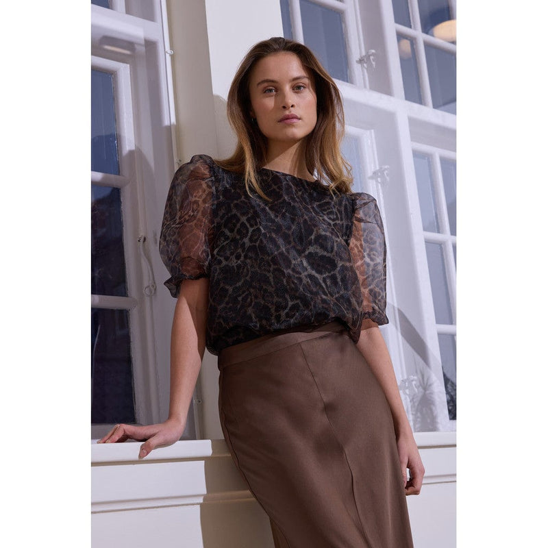 Rue De Femme Tallulah Blouse - Brown Sugar