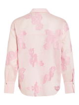 Vila Beka L/S Flower Shirt - Cherry Blossom