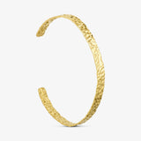 Wolff Jewelry Rustic Bangle - 18 karat guldbelagt
