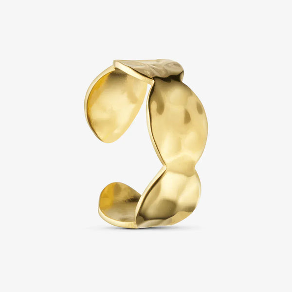 Wolff Jewelry Rustic Big Ring - 18 karat guldbelagt