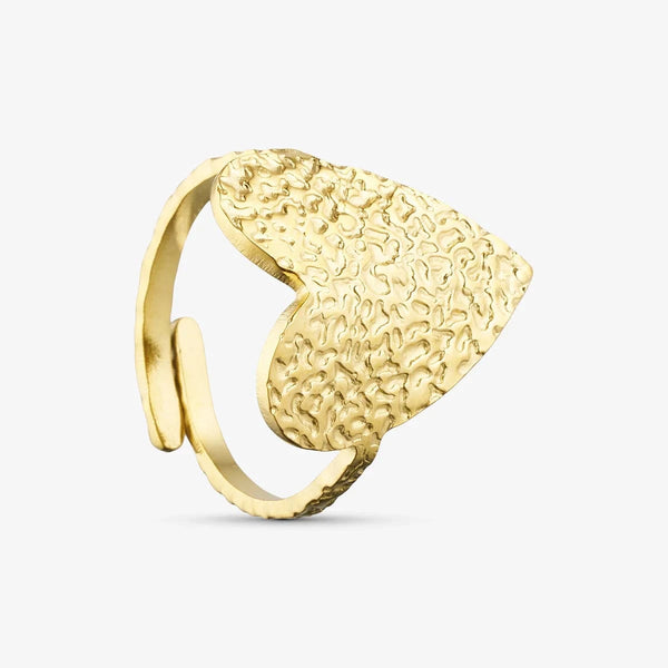 Wolff Jewelry Rusty Heart Ring - Gold