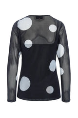Hunkøn Calista Mesh Blouse - Black