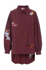 Hunkøn Sasha Shirt - Oxblood