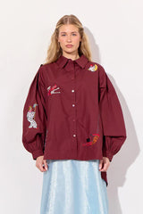 Hunkøn Sasha Shirt - Oxblood