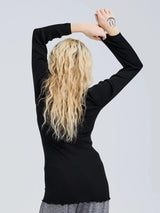 Seamless Basic Silky Fiore - Black