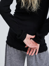 Seamless Basic Silky Fiore - Black