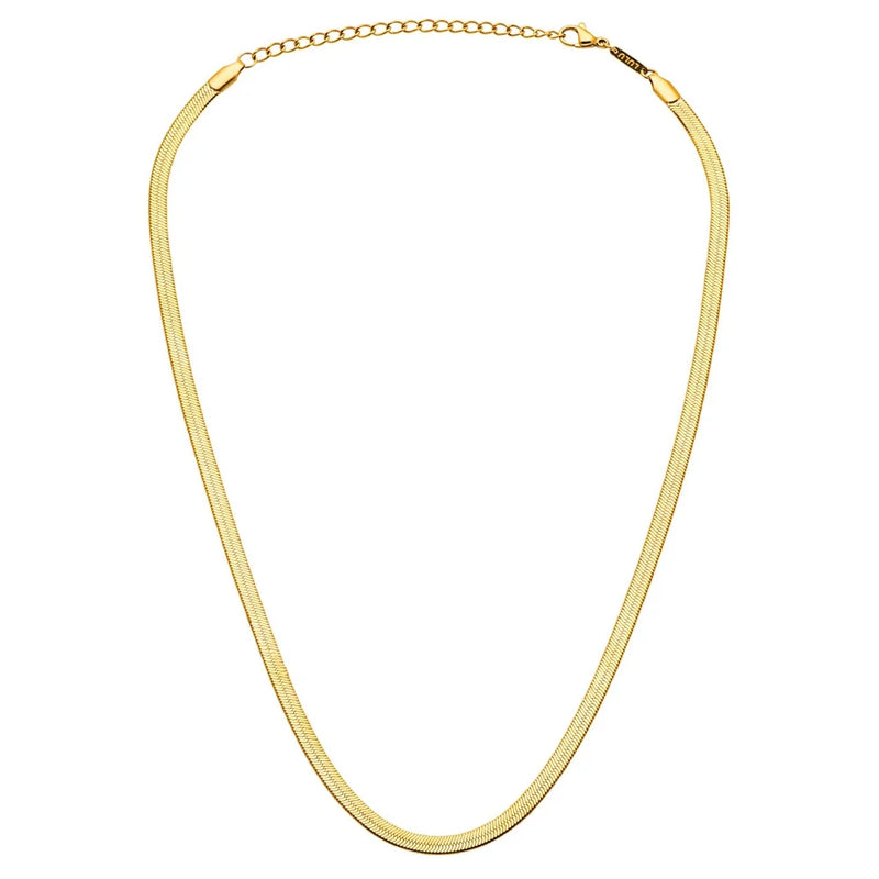 Lulu Snake Necklace Gold Plated