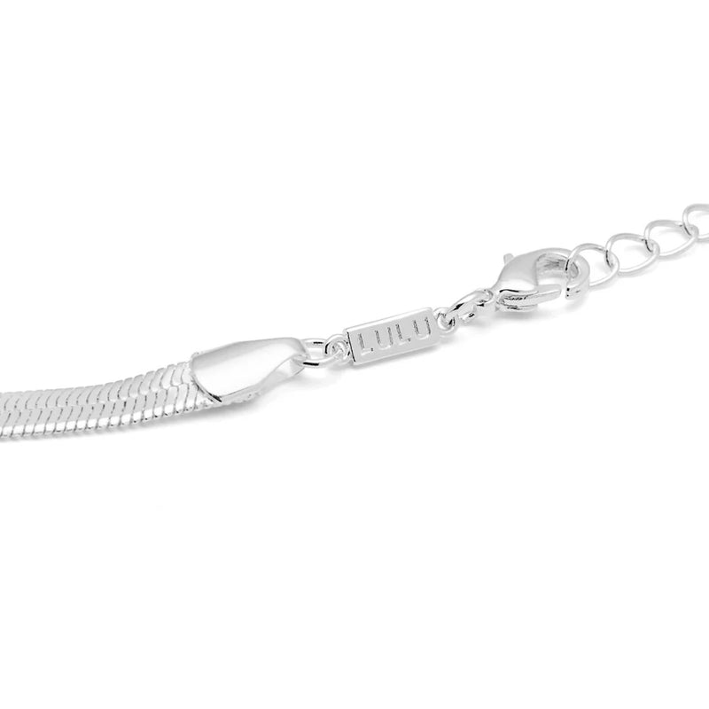 Lulu Snake Necklace Silver Plated