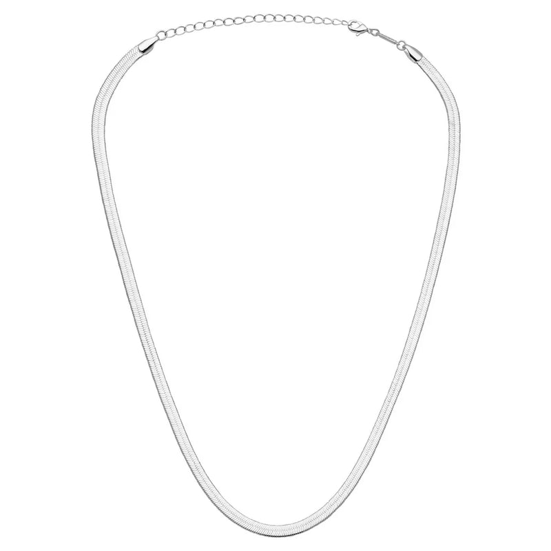 Lulu Snake Necklace Silver Plated