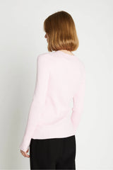 Rue De Femme Softy Lope Knit Cardigan - Salmon Rose