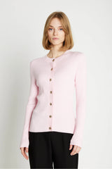 Rue De Femme Softy Lope Knit Cardigan - Salmon Rose