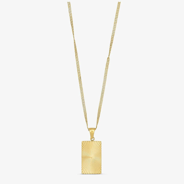 Wolff Jewelry Sunny Square Necklace - Gold