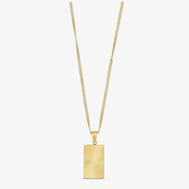 Wolff Jewelry Sunny Square Necklace - Gold