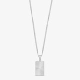 Wolff Jewelry Sunny Square Necklace - Sølvfarvet