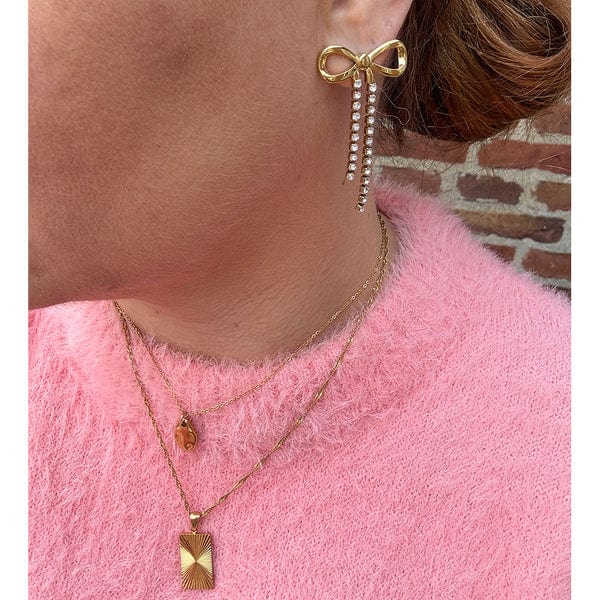 Wolff Jewelry Sunny Square Necklace - Gold