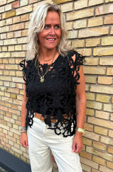 Tim & Simonsen Gudrun Lace Top - Black