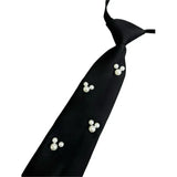 Tim & Simonsen 630 Tie Black w decoration - Black