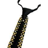 Tim & Simonsen 629 Tie Black w studs - Black
