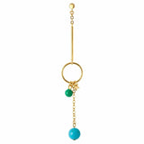 Lulu Topping Long Loop Earring 1 Pcs