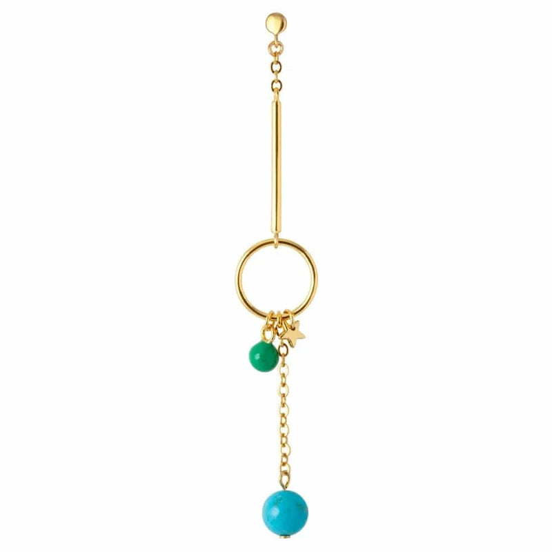 Lulu Topping Long Loop Earring 1 Pcs