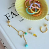 Lulu Topping Long Loop Earring 1 Pcs
