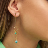 Lulu Topping Long Loop Earring 1 Pcs