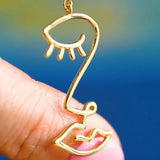 Lulu Topping Long Women Earring 1 pcs - Golden