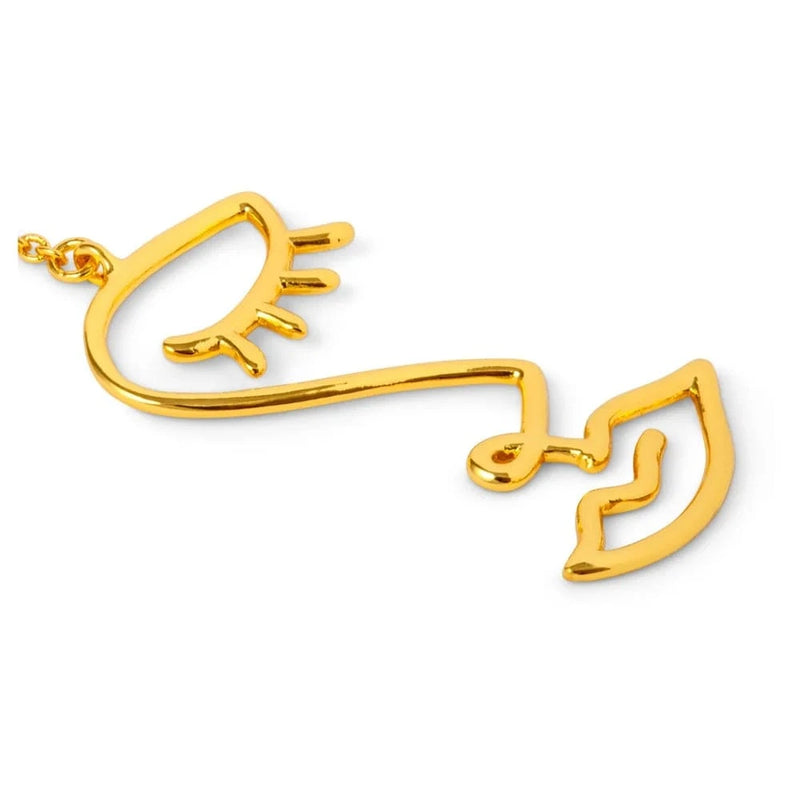 Lulu Topping Long Women Earring 1 pcs - Golden