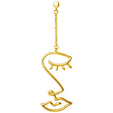 Lulu Topping Long Women Earring 1 pcs - Golden