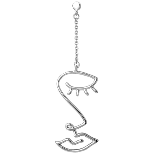Lulu Topping Long Women Earring 1 pcs - Silver