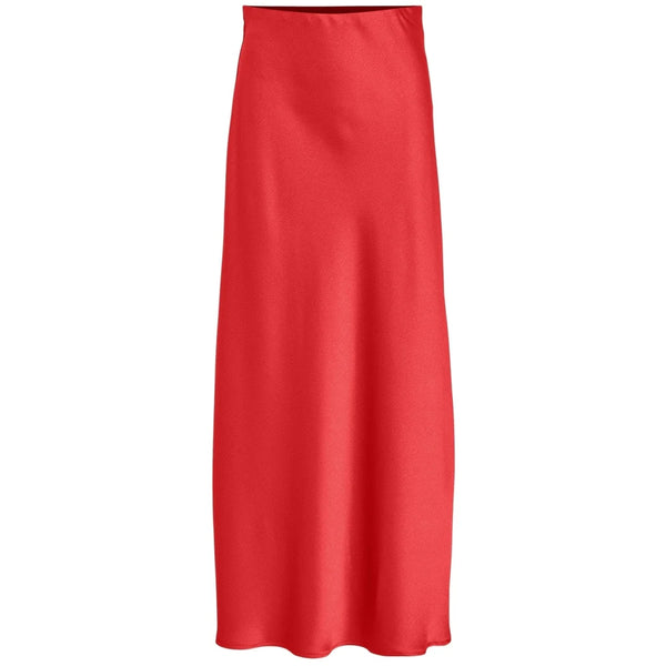 Vila Vityla HW Midi Skirt - Poppy Red