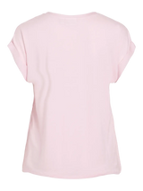 Vila Ellette satin top - Cherry Blossom