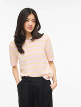 Vila Dalo o-Neck S/S Stripe Knit