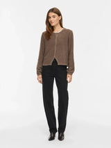 Vila Pigga O-Neck L/S Knit Jacket - Falcon