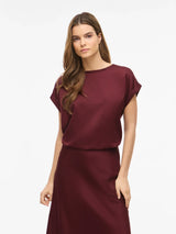 Vila Ellette satin top - Port Royale