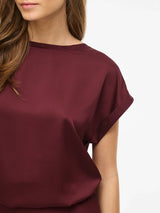 Vila Ellette satin top - Port Royale