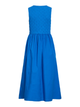 Vila Carla O-Neck S/L Midi Dress - Victoria Blue