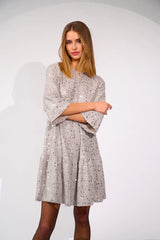 Noella Verona Short Dress - Silver