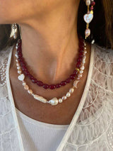 Nuni Vilma Necklace - Burgundy
