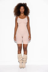 Lykkeland Honey Shaping Bodysuit (Skjult skridt åbning) - Dust Rose