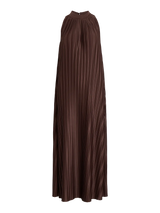 Vila SnowSrop Highneck Anlke Dress - Brown