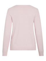 Vila Viril O-Neck L/S Knit Top - Cherry Blossom